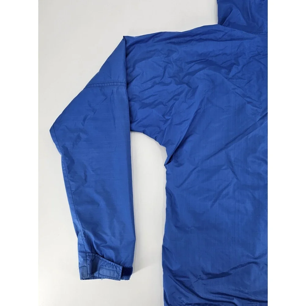 North Face Jacket Men‎ Small Blue Vintage Gore Tex  Zip Snap Hoodie Coat USA